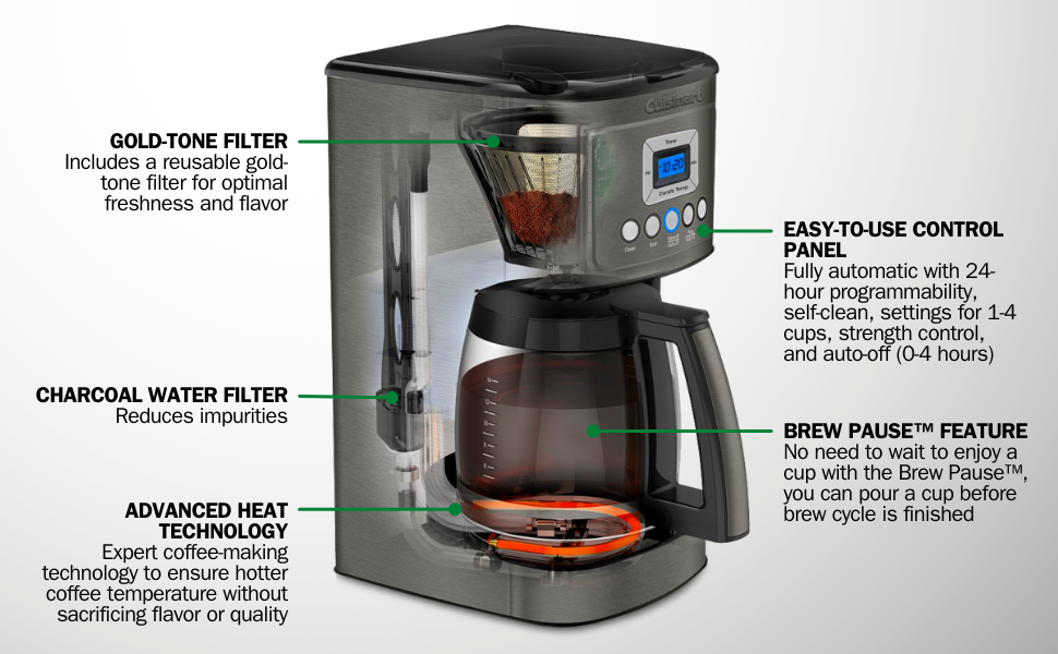 how to program Cuisinart coffee maker 14-cup