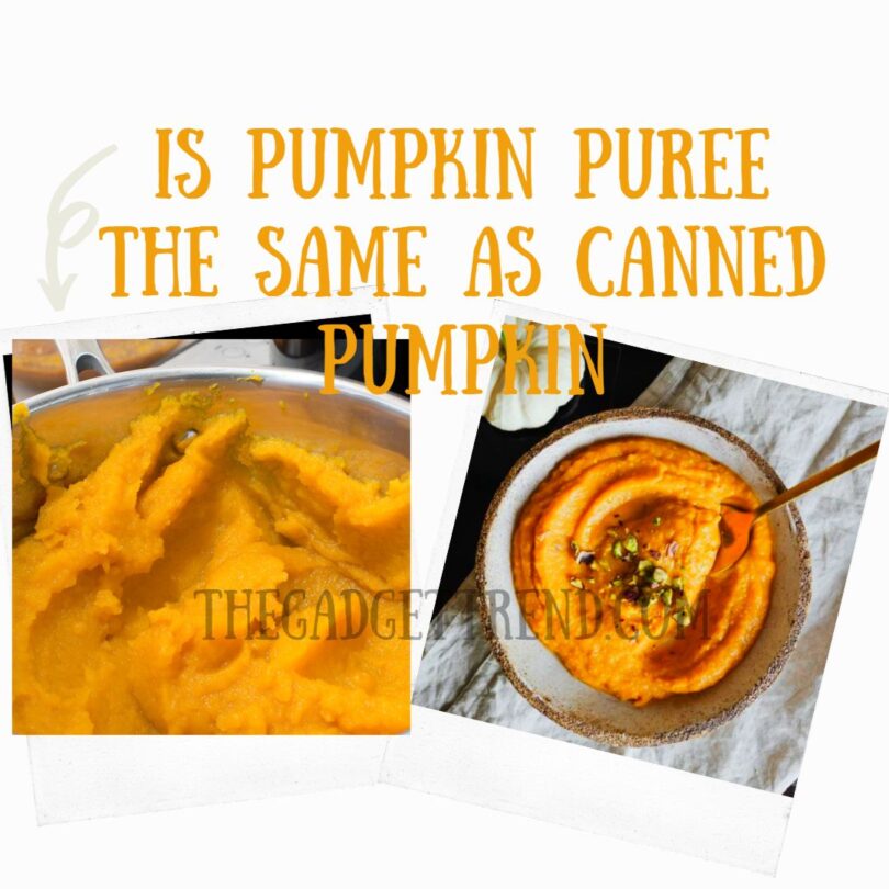 Is Pumpkin Puree The Same As Canned Pumpkin